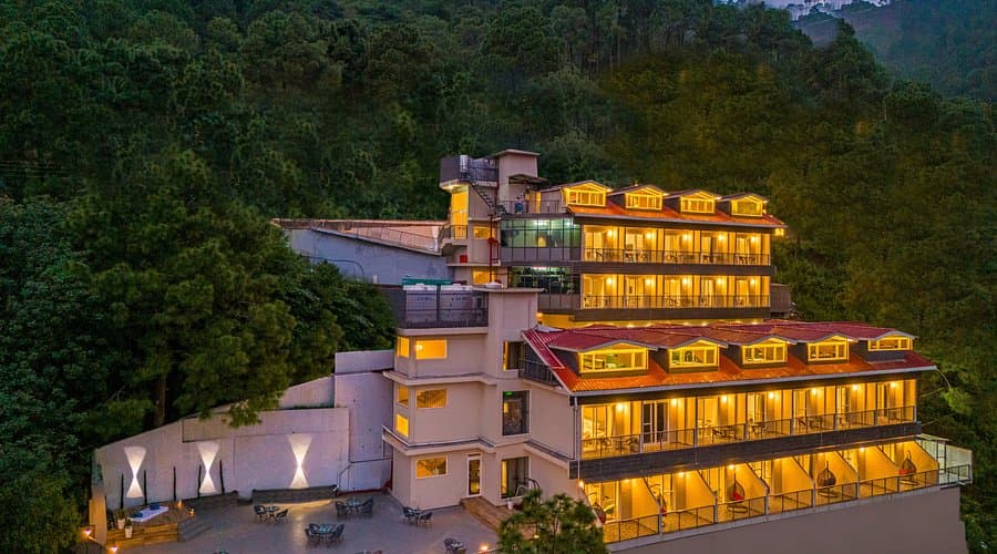 South Goa Luxury Resort with pool and palm trees